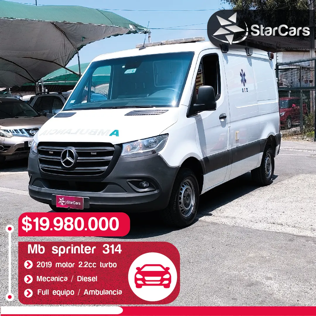 MERCEDES BENZ SPRINTER 314 DIESEL AMBULANCIA 2019 2.2