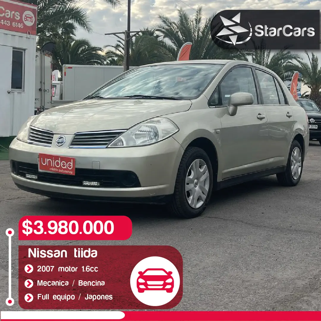 NISSAN TIIDA JAPONES 2007 1.6