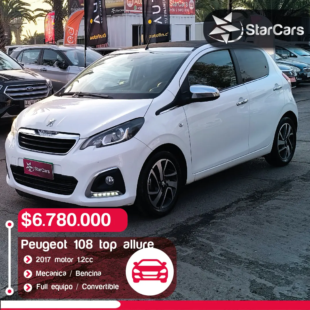 PEUGEOT 108 TOP ALLURE 2017 1.2