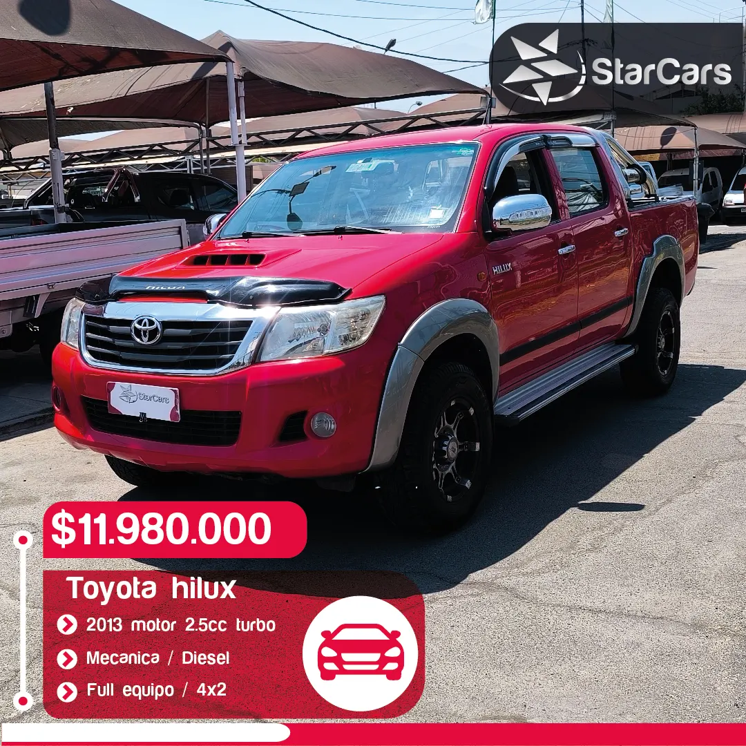 TOYOTA HILUX 4X2 DIESEL 2013 2.5