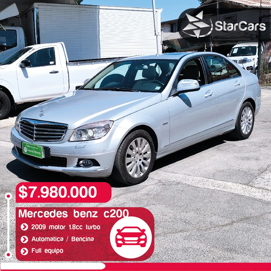 MERCEDES BENZ C200 AUTOMATICO 2009 1.8