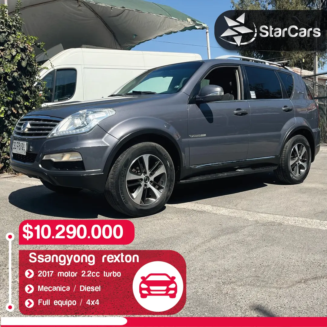 SSANGYONG REXTON 4X4 DIESEL MECANICO 2017 2.2