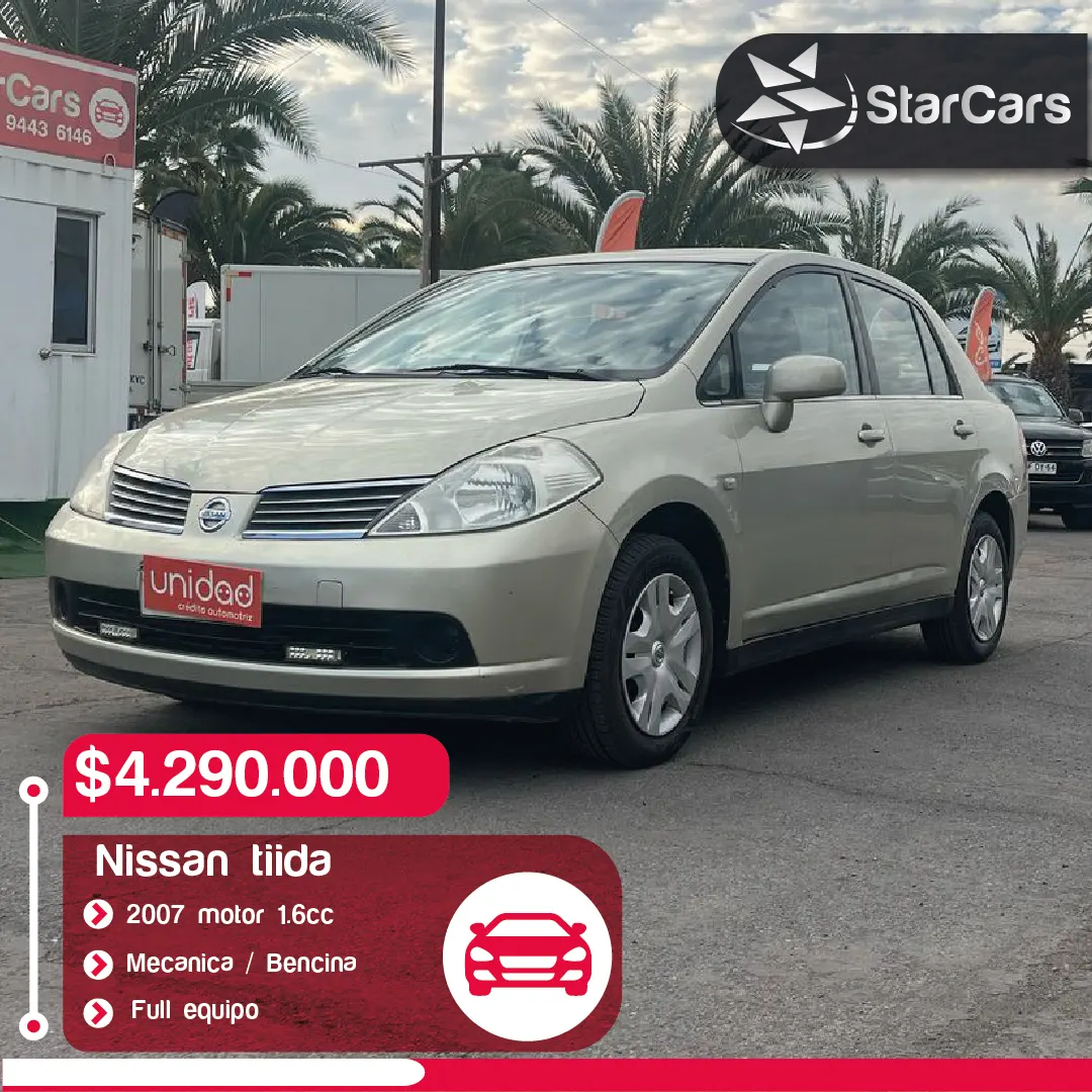NISSAN TIIDA JAPONES 2007 1.6