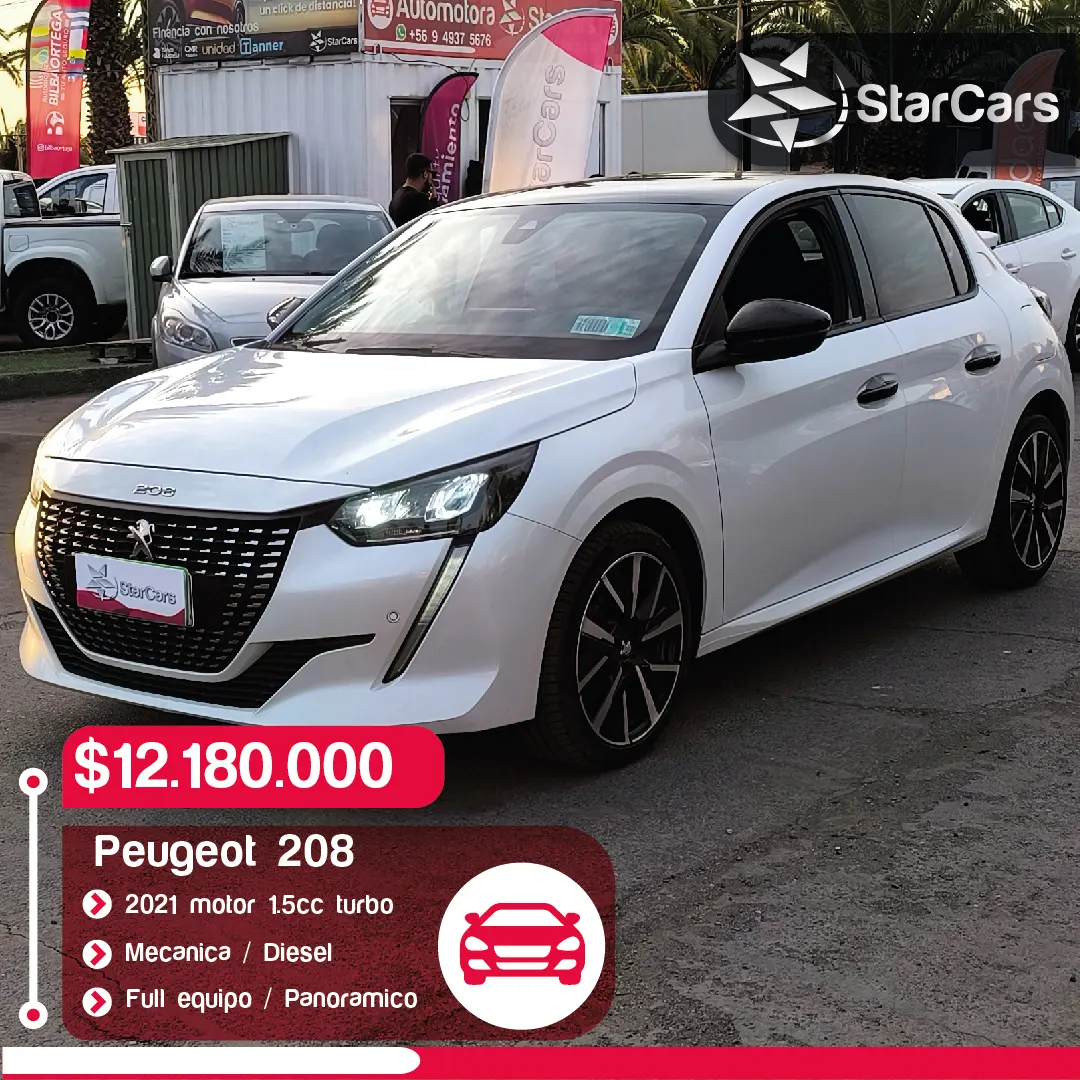 PEUGEOT 208 PANORAMICO DIESEL 2021 1.5