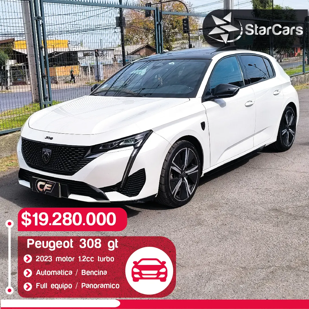 PEUGEOT 308 GT AUTOMATICO 2023 1.2