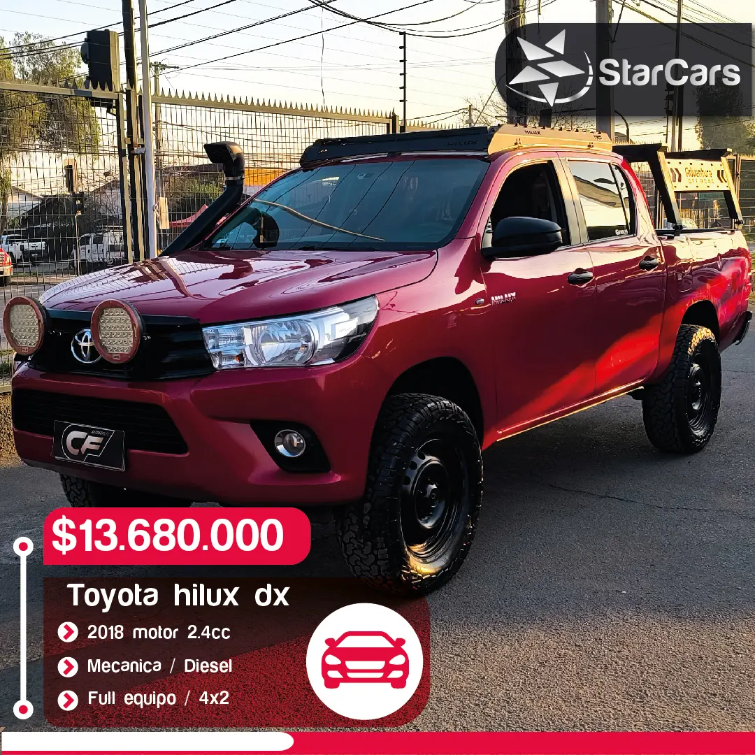 TOYOTA HILUX DX 4X2 DIESEL 2018 2.4