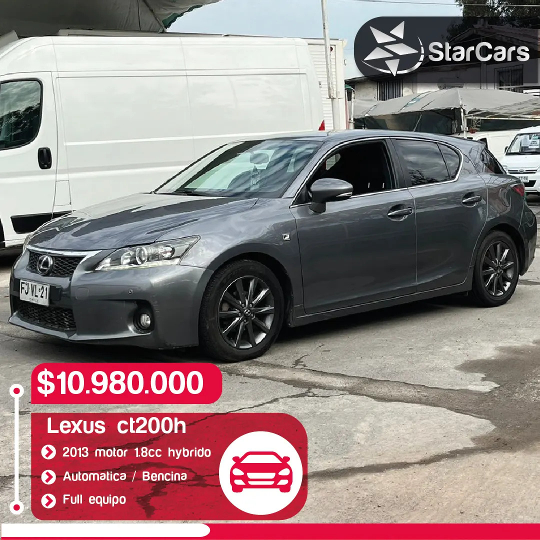 LEXUS CT200 HYBRIDO AUTOMATICO 2013 1.8