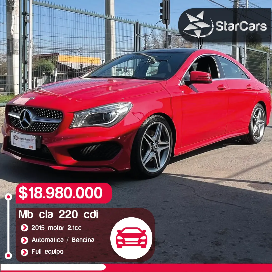 MERCEDES BENZ CLA 220 CDI AUT 2015 2.1