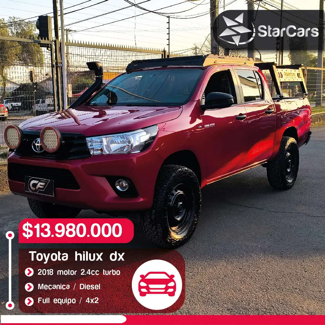 TOYOTA HILUX DX 4X2 DIESEL 2018 2.4