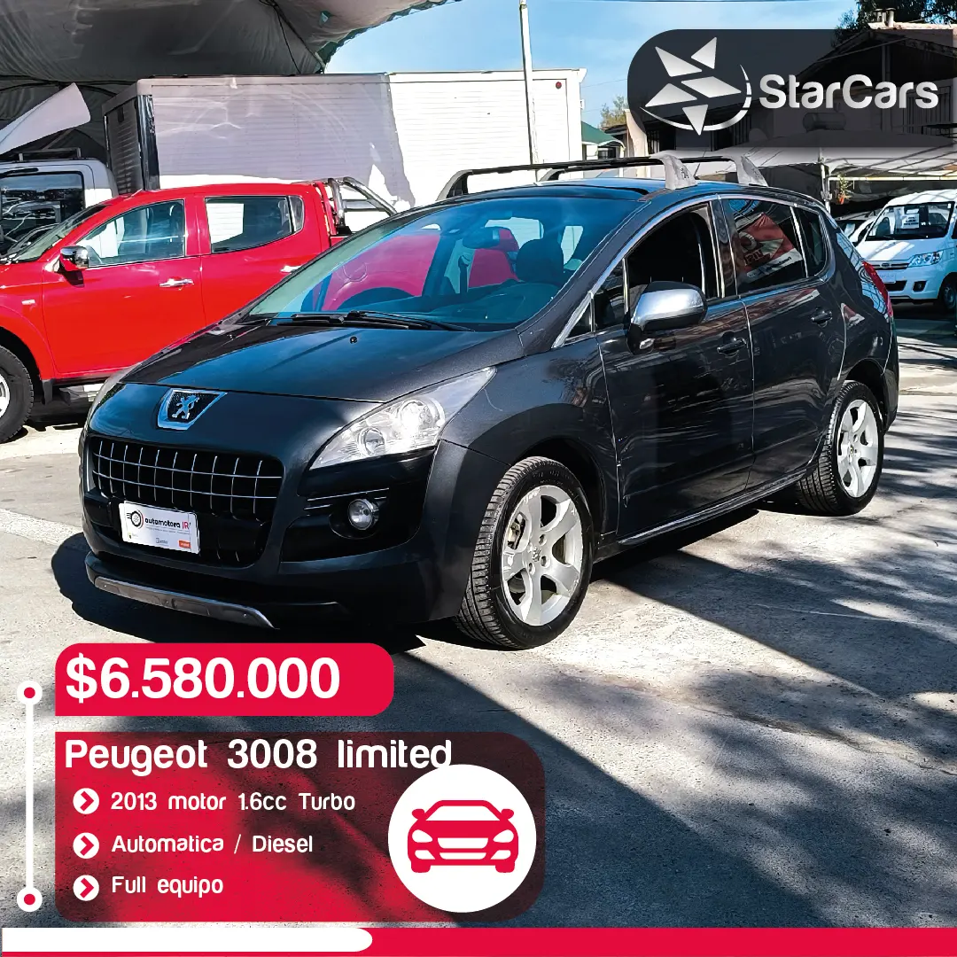 PEUGEOT 3008 LIMITED DIESEL AUTOMATICA 2013 1.6