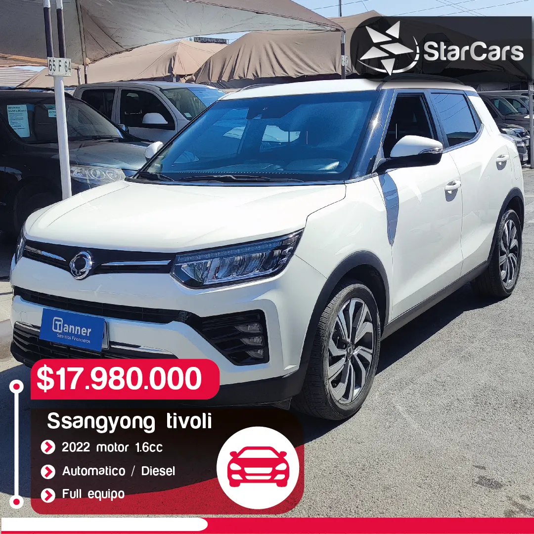 SSANGYONG TIVOLI DIÉSEL AUTOMÁTICA 2022 1.6