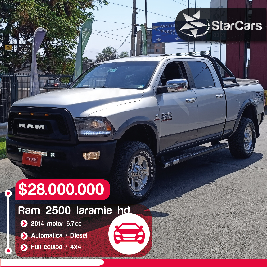 DODGE RAM 2500 LARAMIE HEAVY DUTTY 4X4 AUTOMATICA 2014 6.7CC
