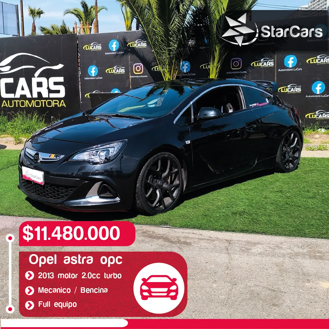 OPEL ASTRA OPC TURBO 2013 2.0cc