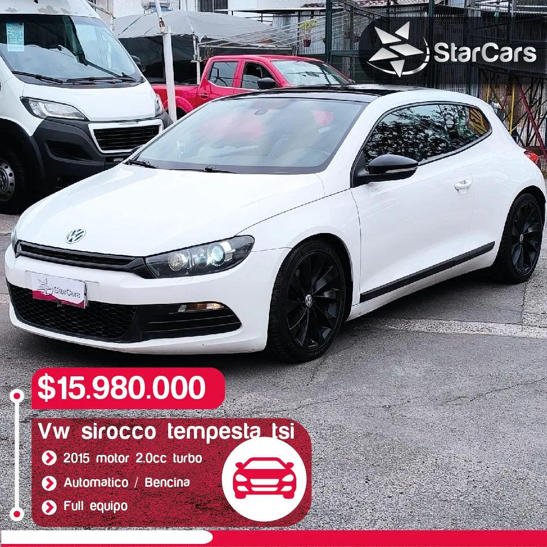 VOLKSWAGEN SCIROCCO TEMPESTA TURBO AUTOMATICO 2015 2.0cc