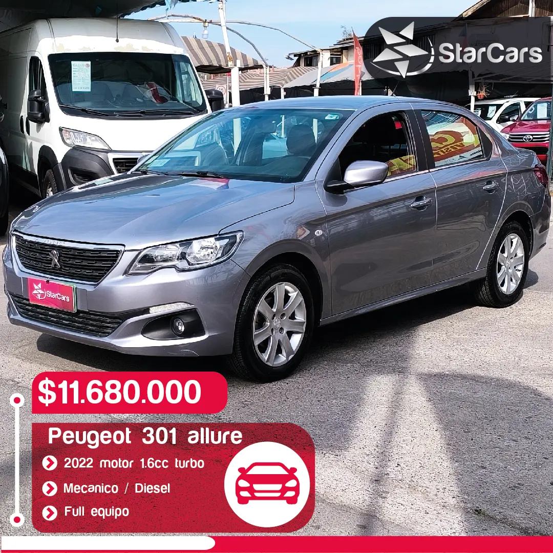 PEUGEOT 301 ALLURE DIESEL 2022 1.6cc