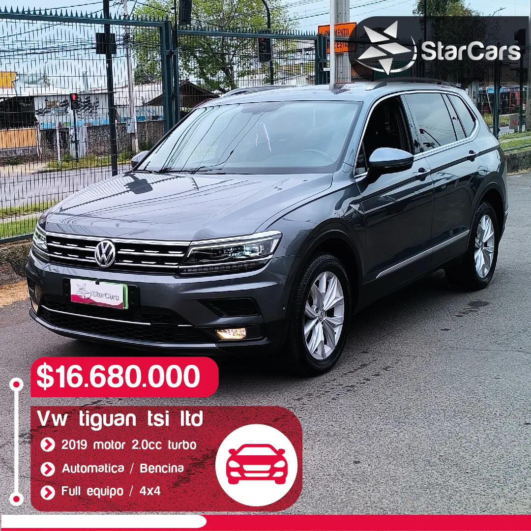 VOLKSWAGEN TIGUAN TSI LTD 4X4 AUTOMATICA 2019 2.0cc