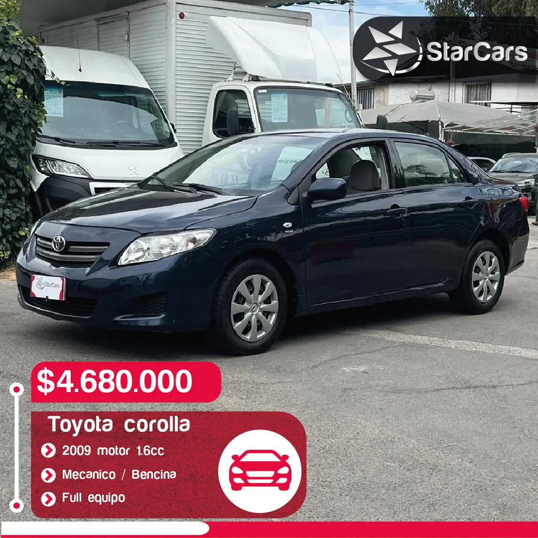 TOYOTA COROLLA SEDAN 2009 1.6cc