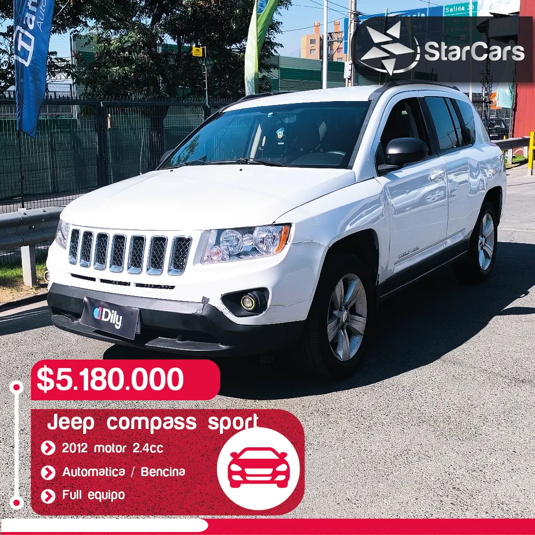 JEEP COMPASS SPORT 2012 2.4cc 4x2 AUTOMATICA