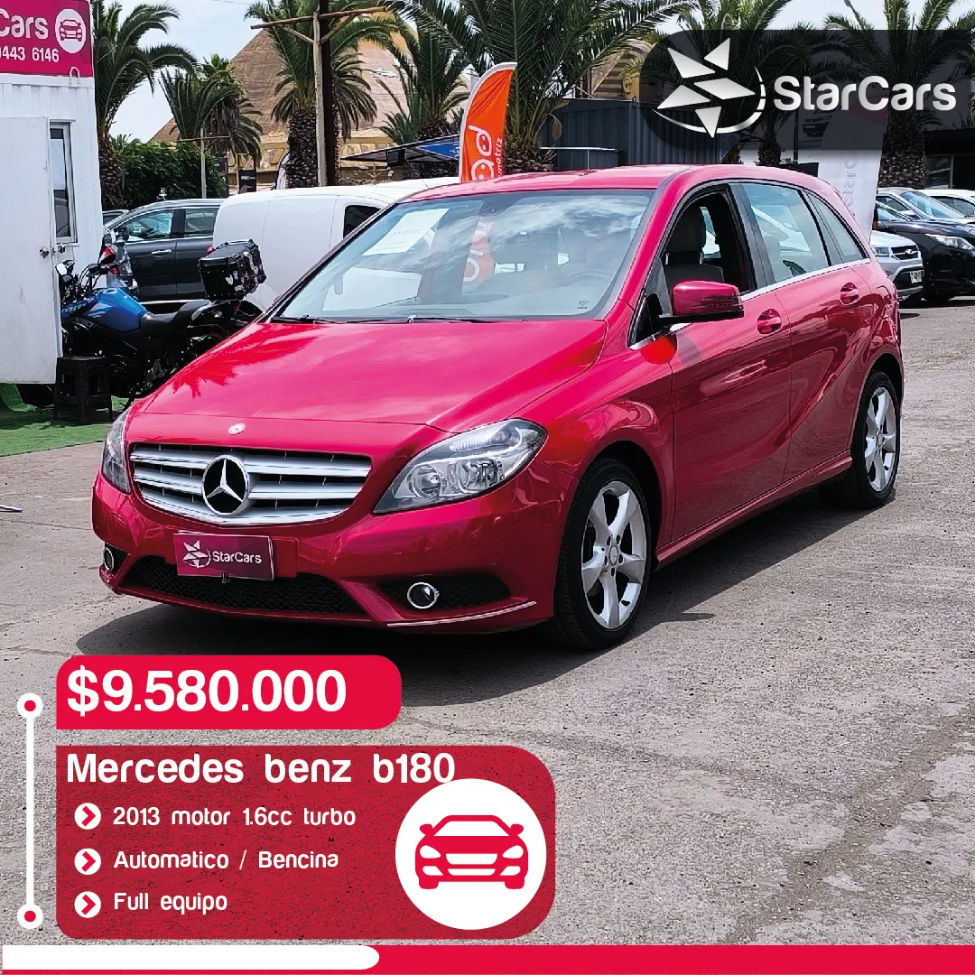 MERCEDES BENZ B180 TURBO AUTOMATICO 2013 1.6cc