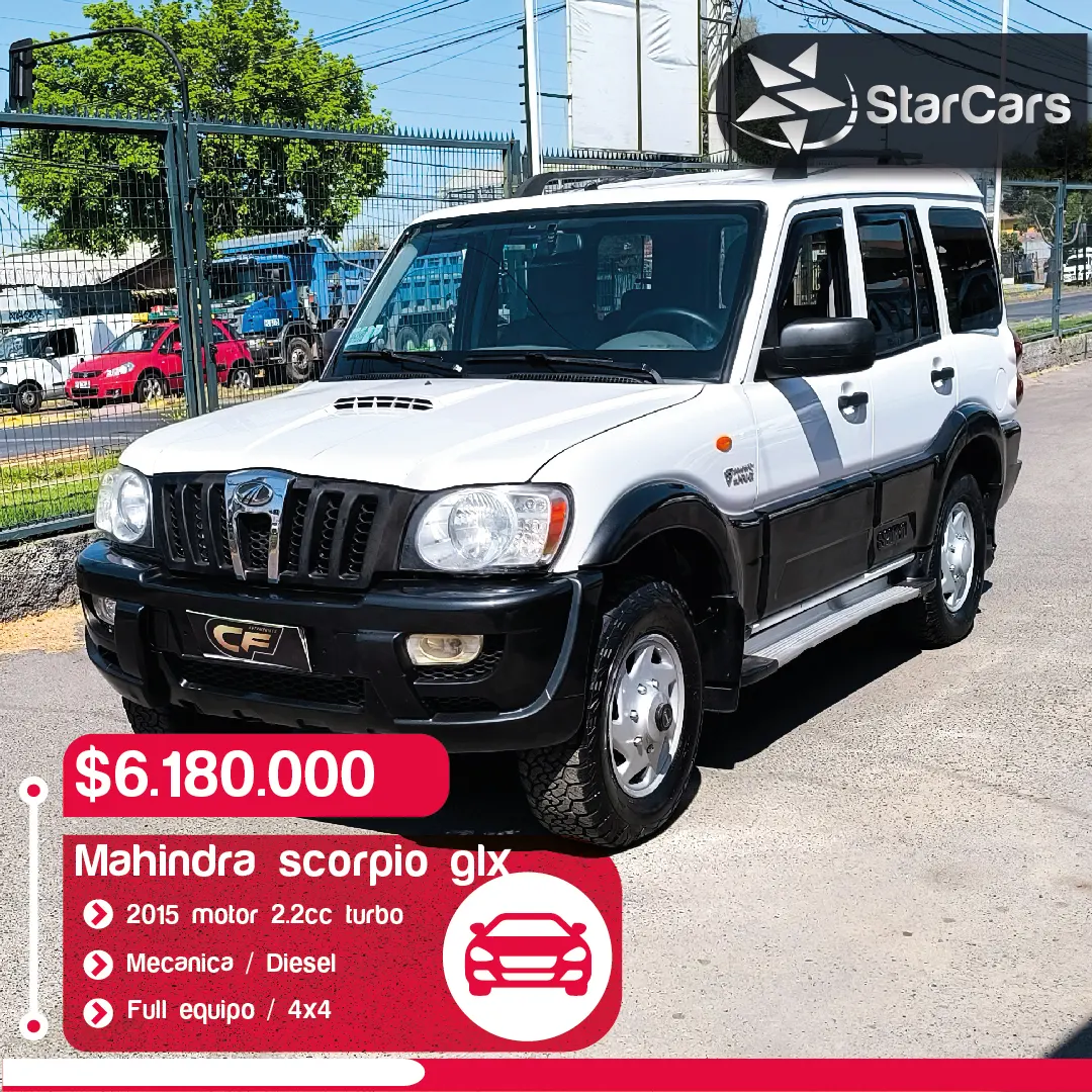 MAHINDRA SCORPIO GLX 4X4 DIESEL 2015 2.2cc