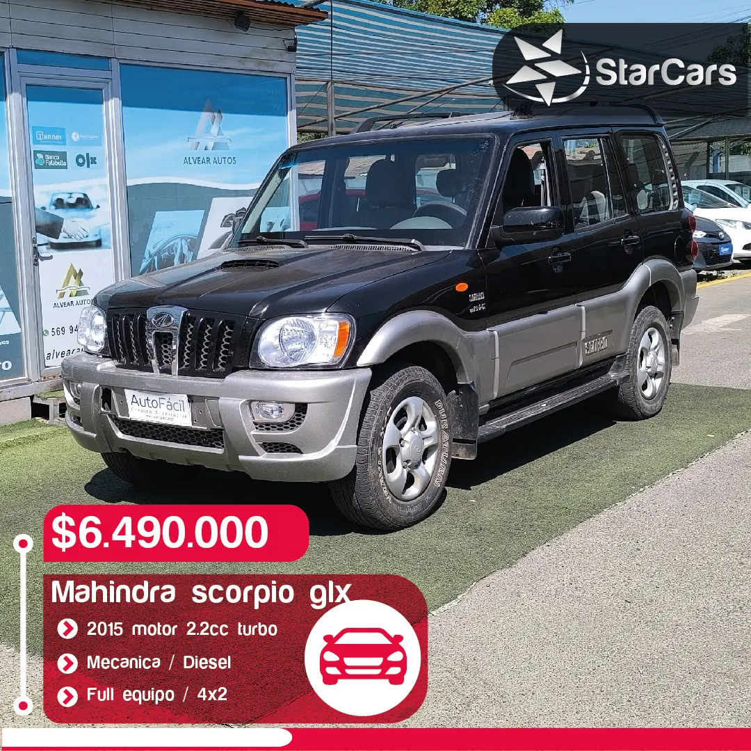 MAHINDRA SCORPIO GLX 4X2 DIESEL 2015 2.2cc