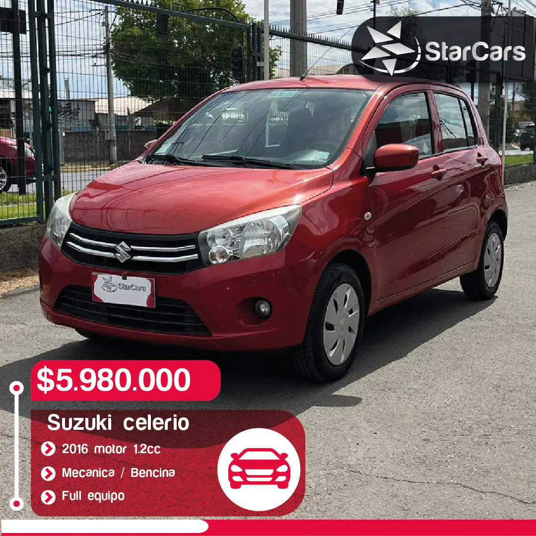 SUZUKI CELERIO 2016 1.2cc