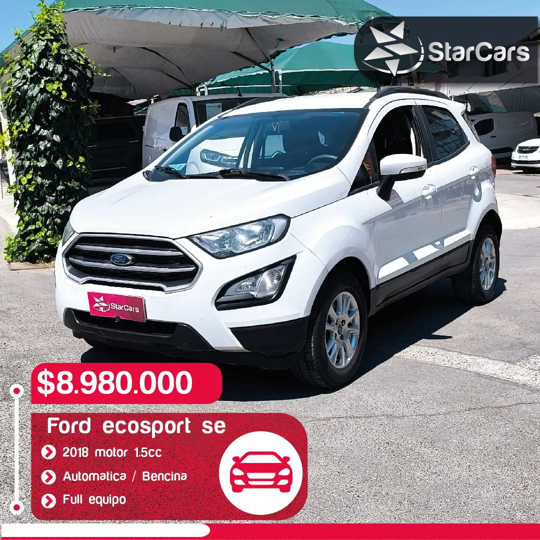 FORD ECOSPORT SE AUTOMATICO 2018 1.5cc