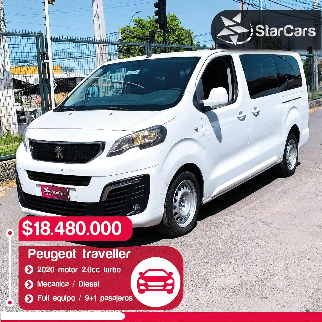 PEUGEOT TRAVELLER 9+1 DIESEL 2020 2.0cc