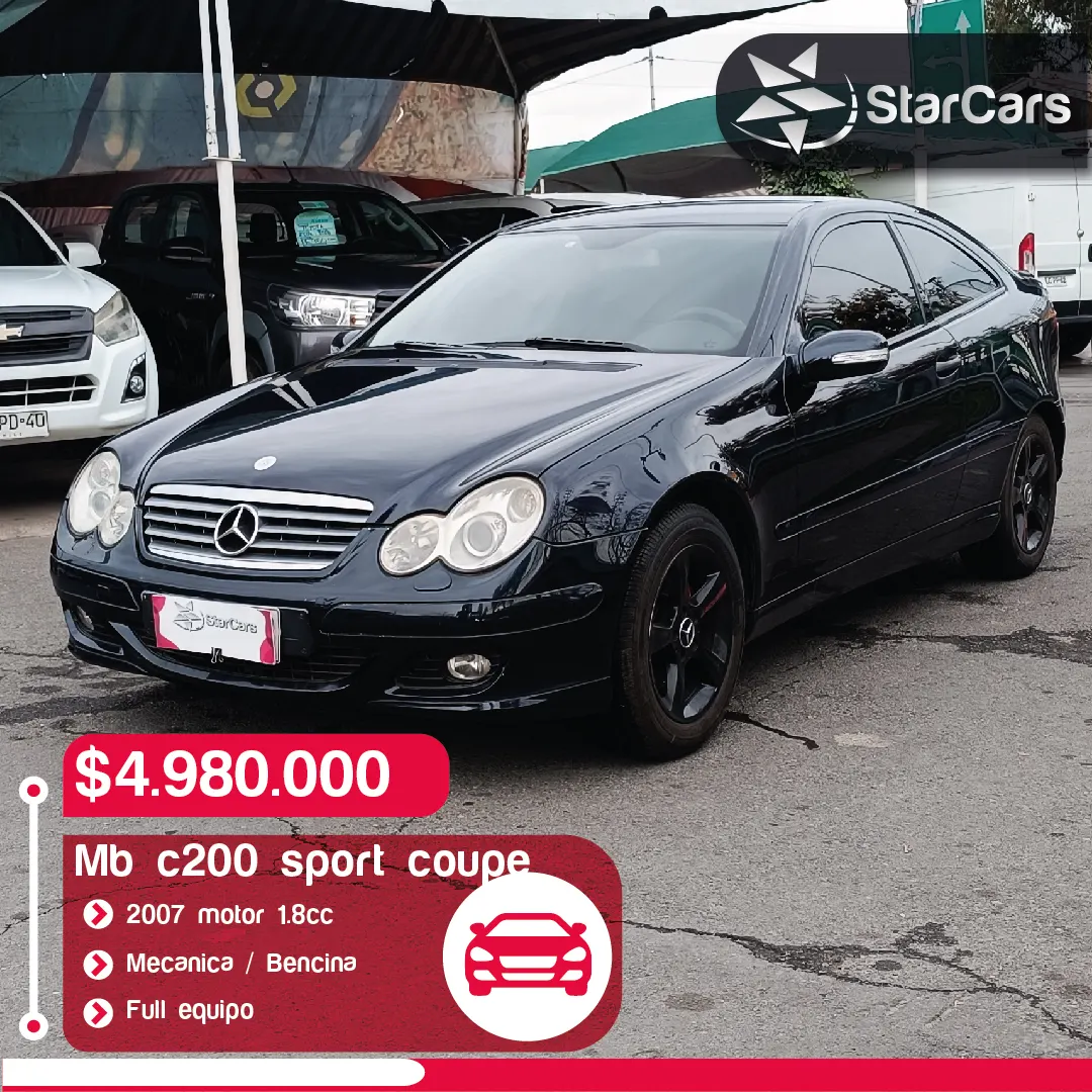 MERCEDES BENZ C200 SPORT COUPE 2007 1.8