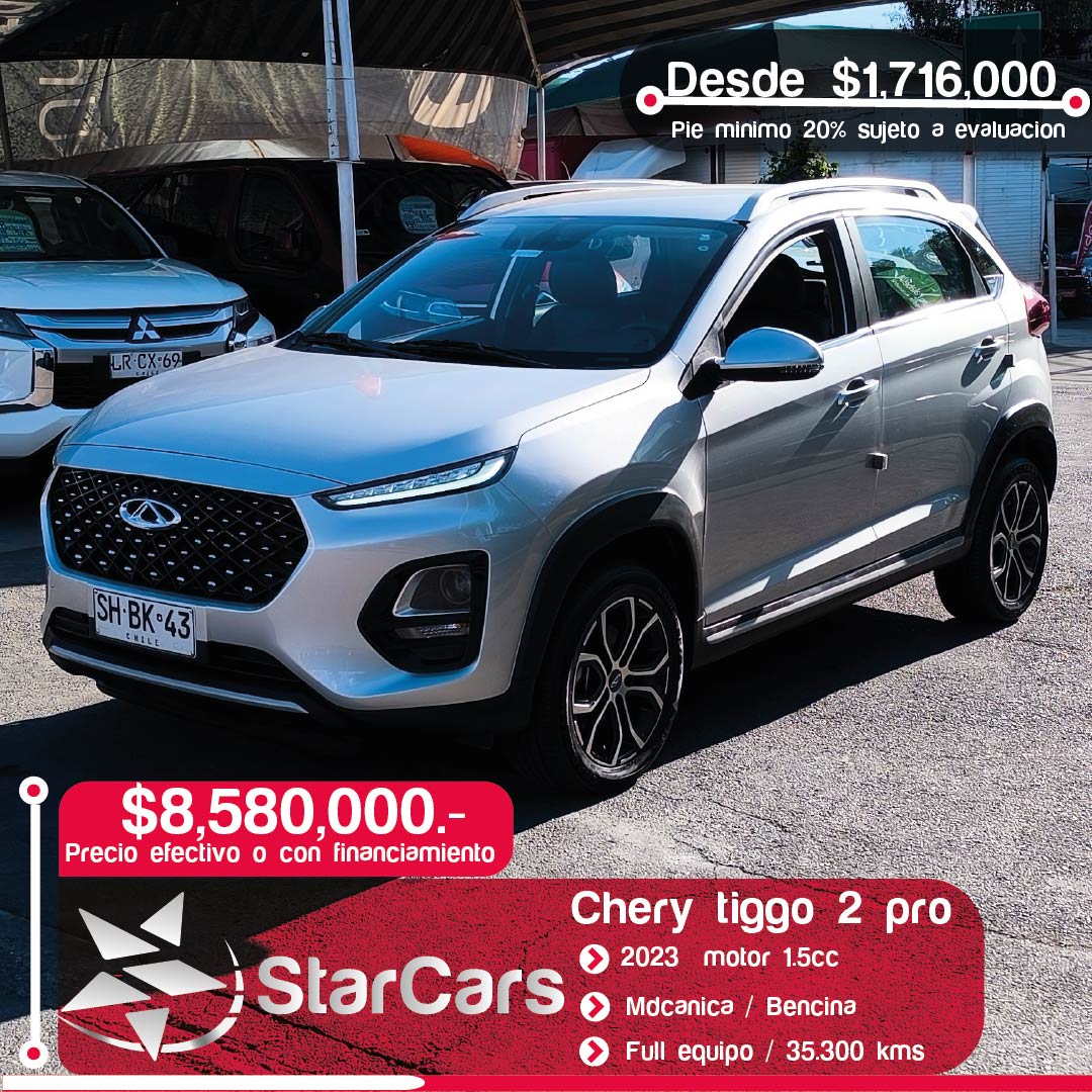 CHERY TIGGO 2 PRO Año 2023 1.5cc