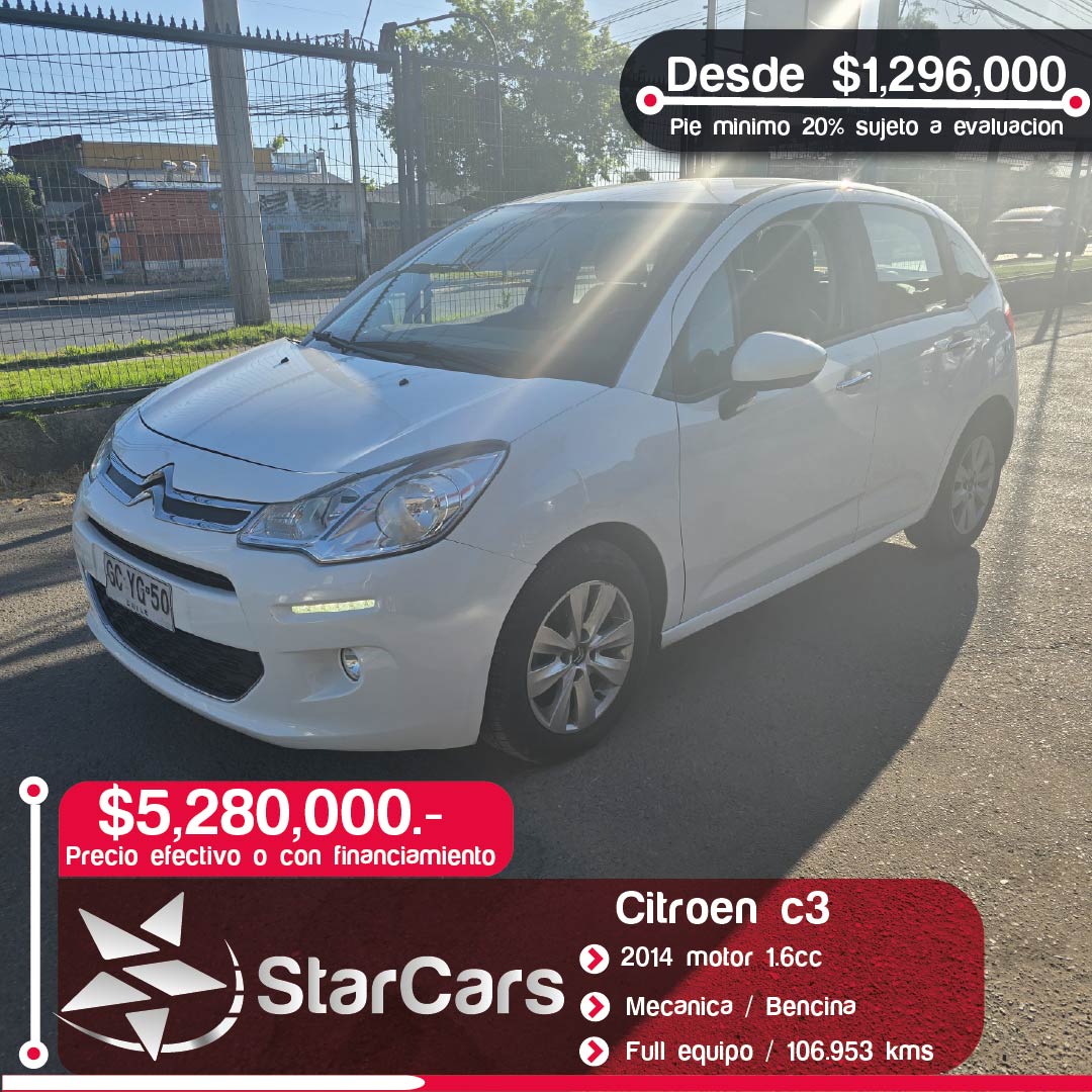 CITROEN C3 Año 2014 1.2cc