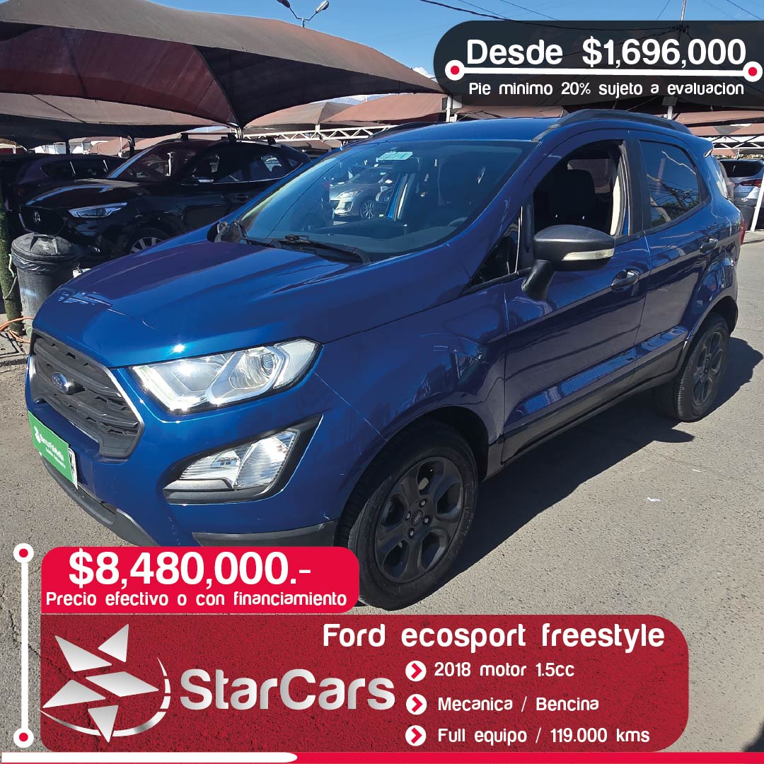 FORD ECOSPORT FREESTYLE 2018 1.5cc