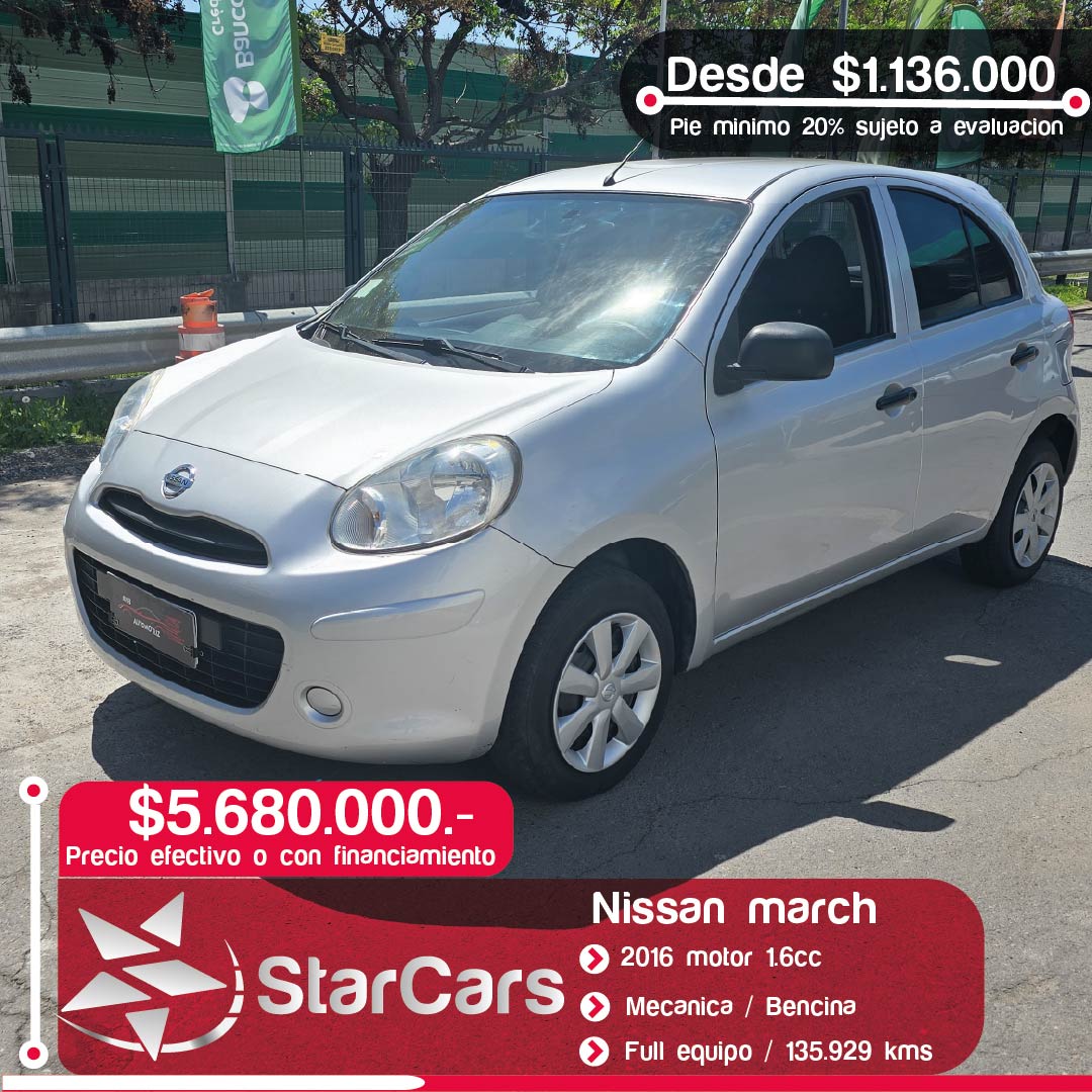 NISSAN MARCH 2016 1.6