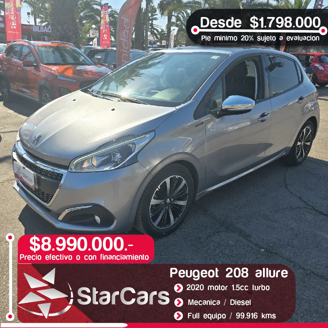 PEUGEOT 208 ALLURE 2020 1.5