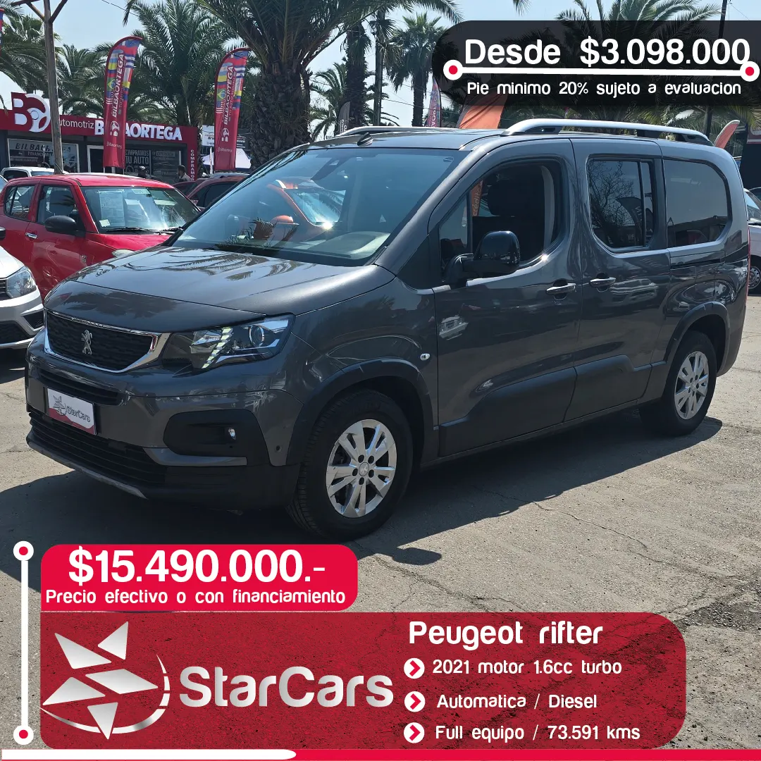 PEUGEOT RIFTER AUTOMATICA 2021 1.6