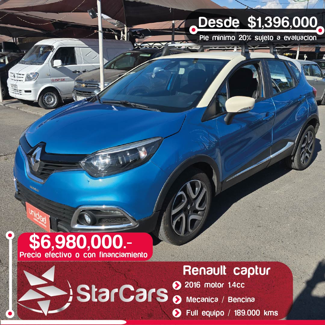 RENAULT CAPTUR 2016 1.5cc