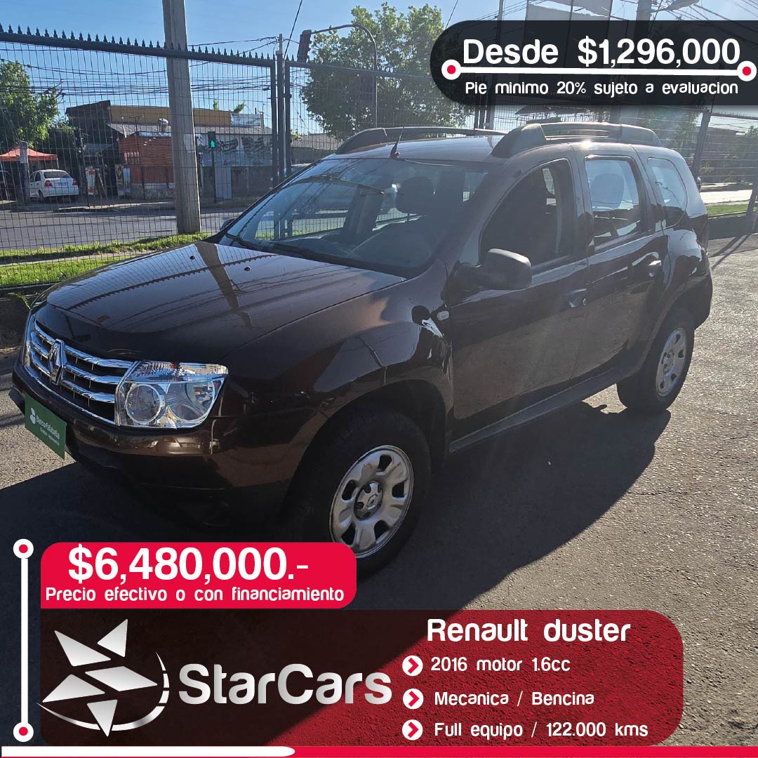 RENAULT DUSTER Año 2016 1.6cc