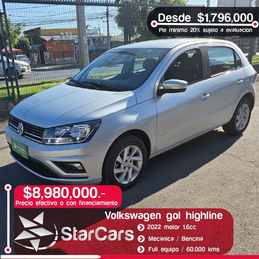 VOLKSWAGEN GOL HIGHLINE Año 2022 1.6cc