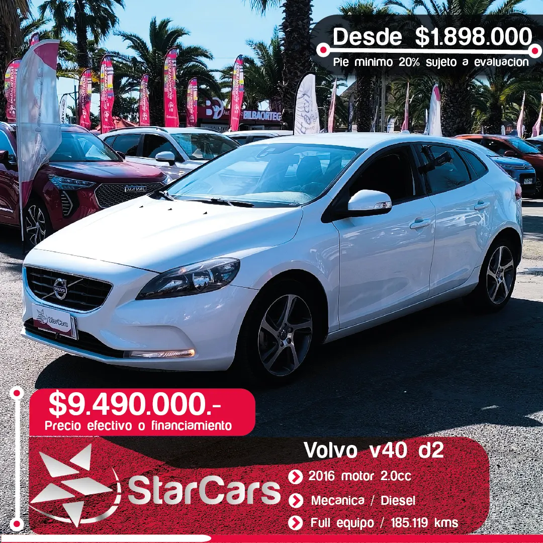 VOLVO V40 D2 COMFORT 2016 2.0