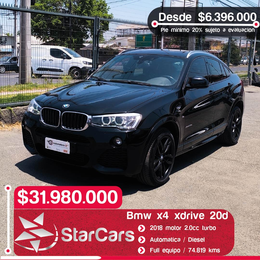 BMW X4 XDRIVE 20D SPORT DIESEL AUTOMATICA 2018 2.0cc