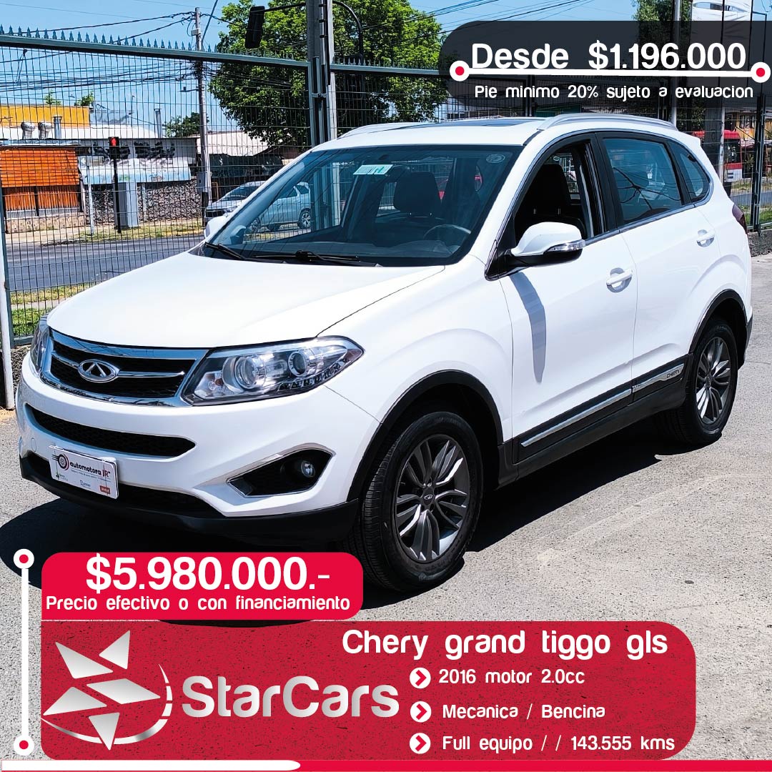 CHERY GRAND TIGGO GLS 2016 2.0cc