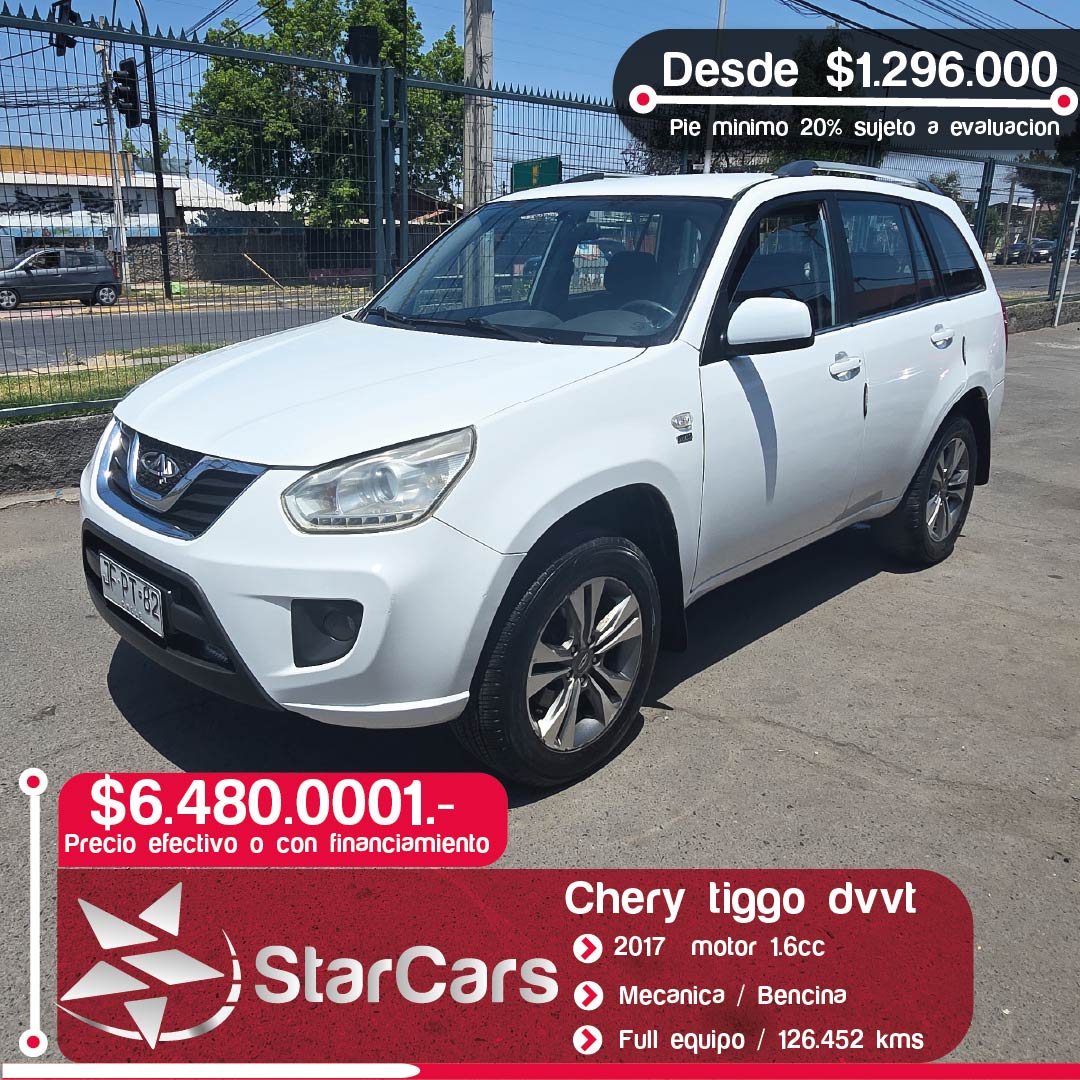 CHERY TIGGO DVVT 2017 1.6cc