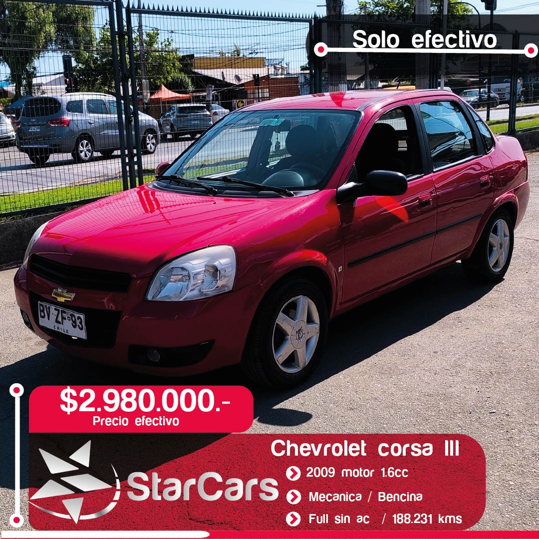 CHEVROLET CORSA lll SEDAN 2009 1.6cc