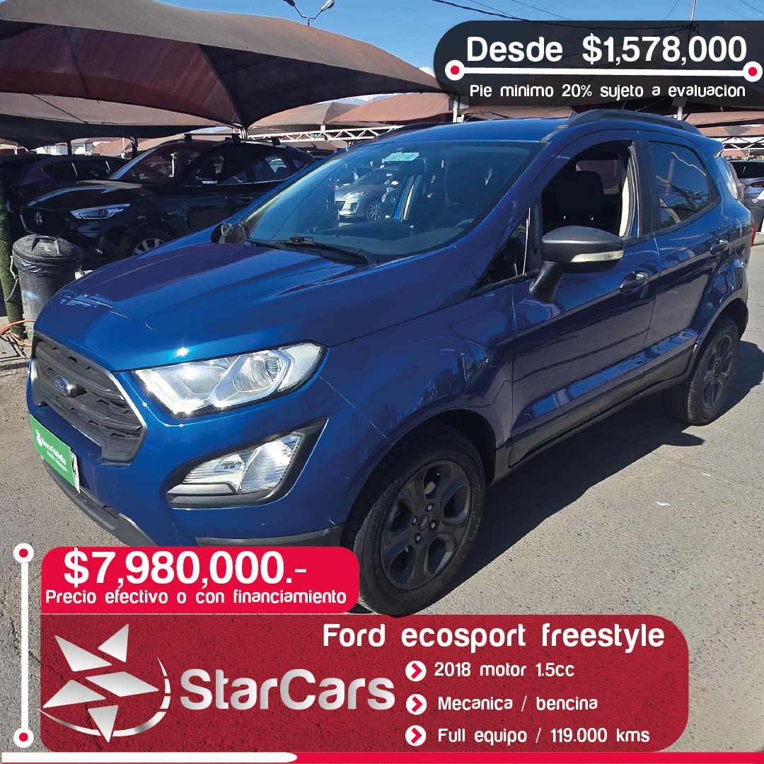 FORD ECOSPORT FREESTYLE 2018 1.5cc