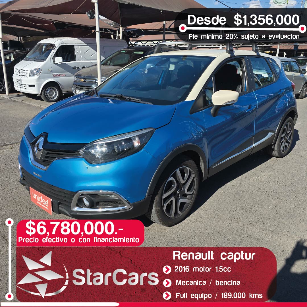 RENAULT CAPTUR 2016 1.5cc