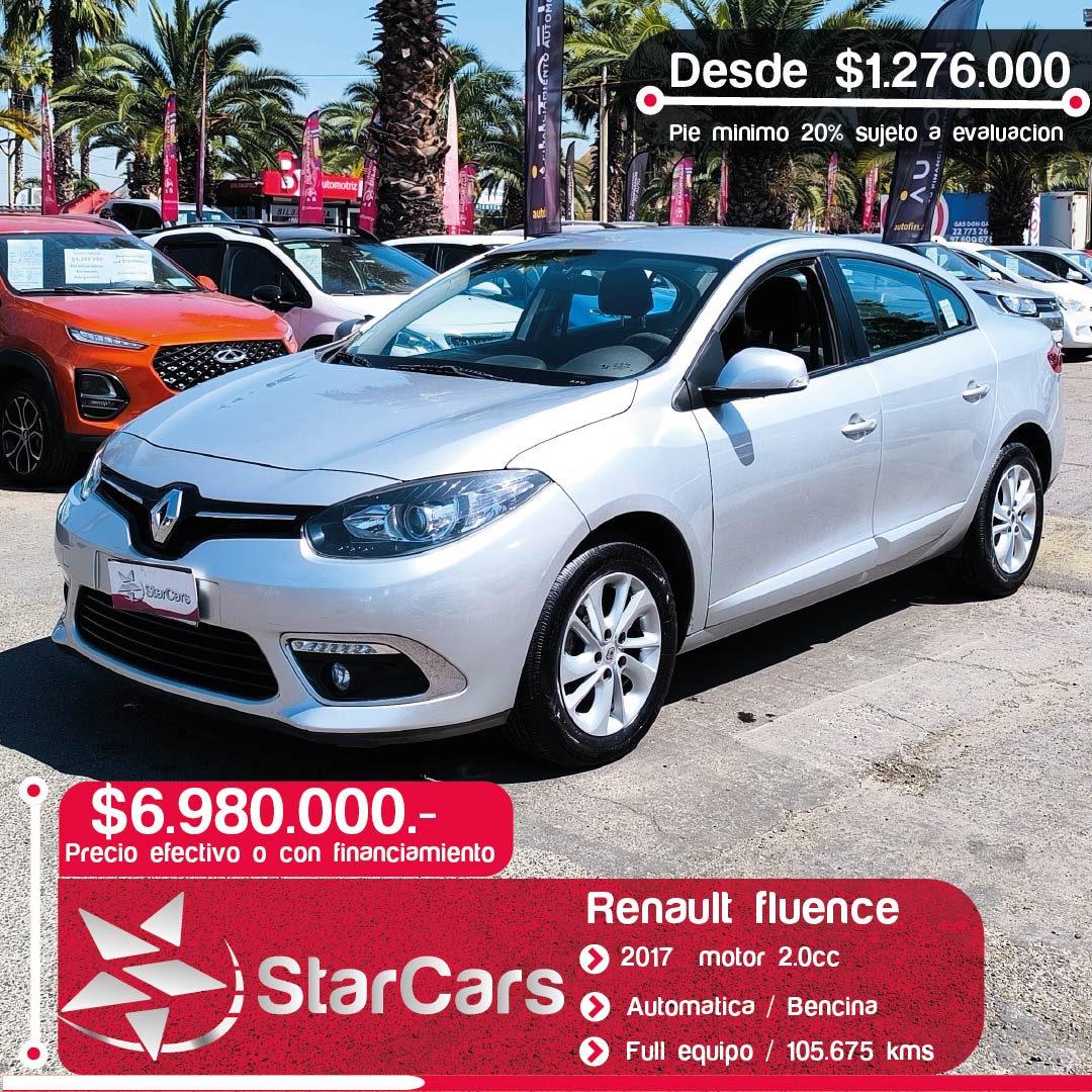 RENAULT FLUENCE AUTOMATICO 2017 2.0cc