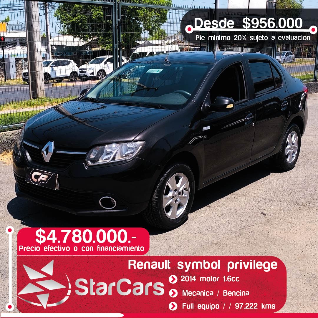 RENAULT SYMBOL PRIVILEGE 2014 1.6cc