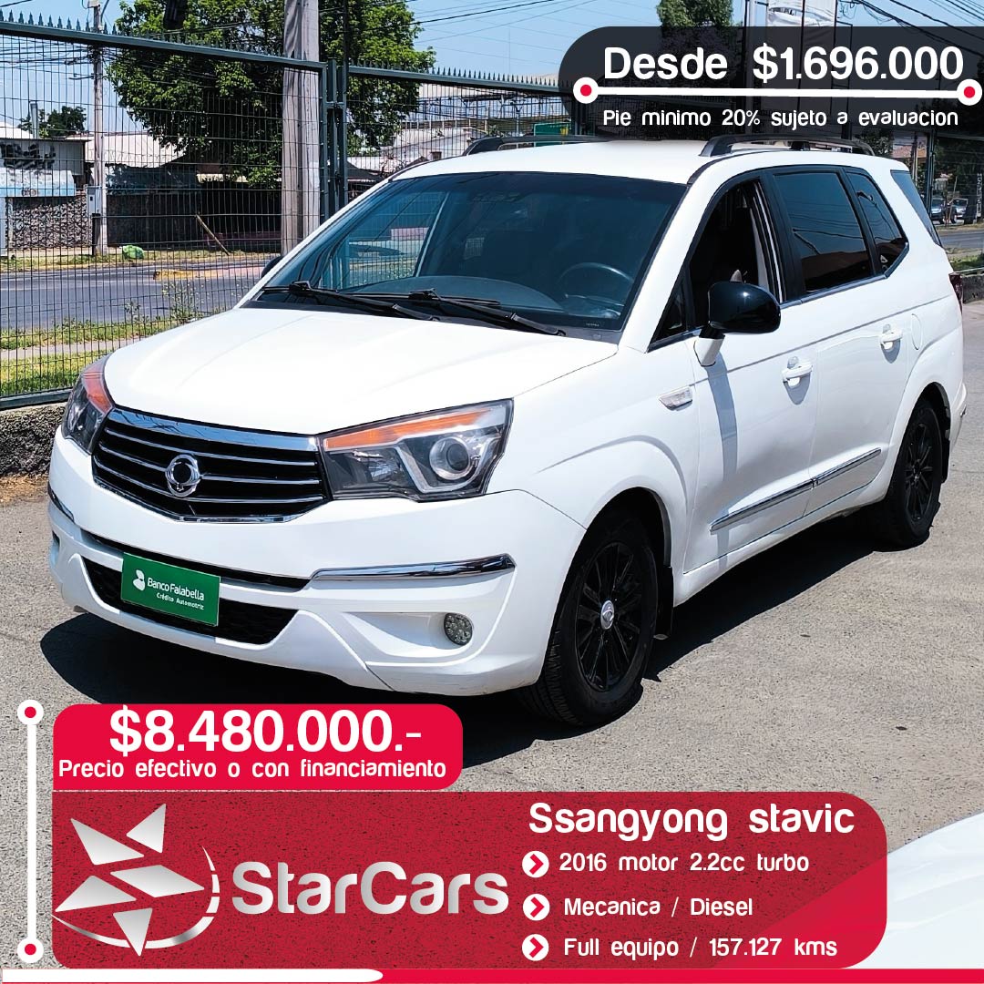 SSANGYONG STAVIC 2016 2.2cc