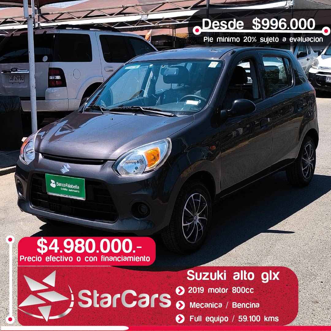 SUZUKI ALTO 800 GLX Año 2019 800cc