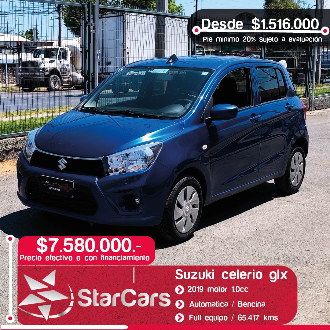 SUZUKI CELERIO GLX AUTOMATICA 2019 1.0cc
